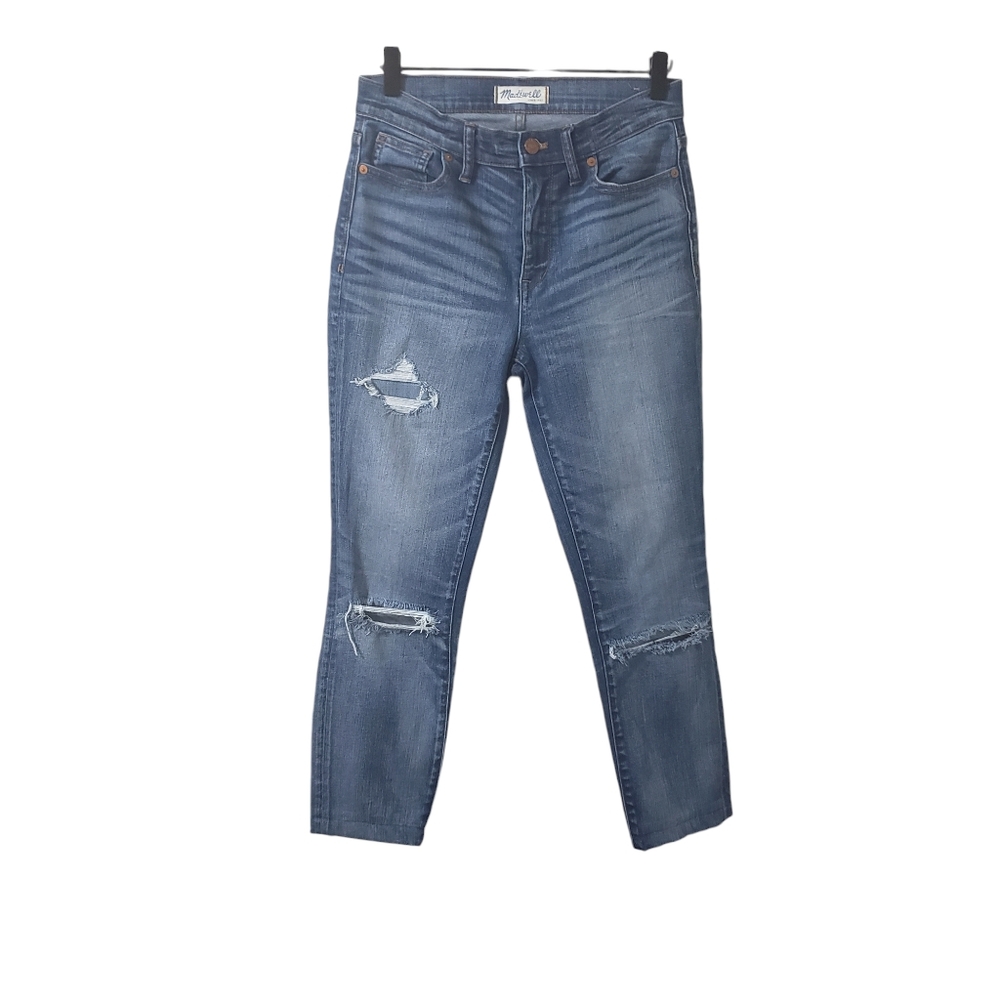 Madewell High Riser Skinny Distressed Jeans‎ Sz 27